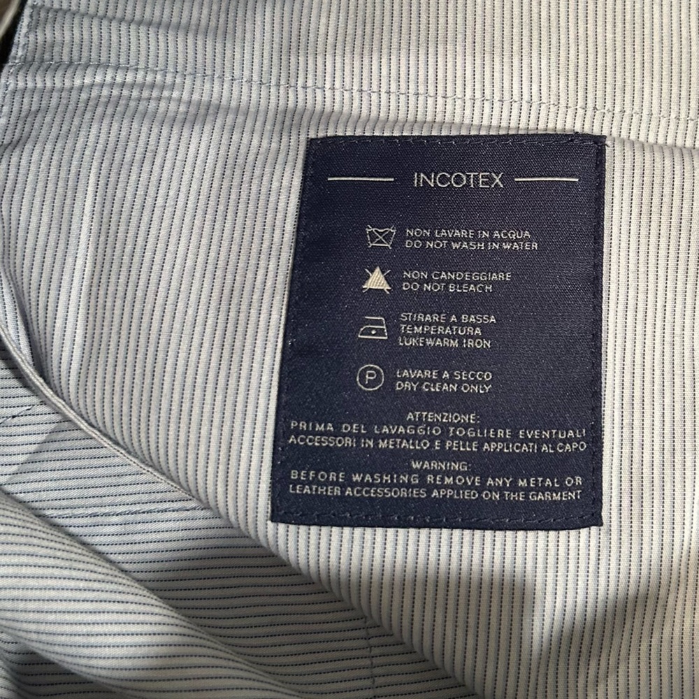 SLOWEAR INCOTEX Wool Dress pants W-34 - Picture 2 of 7